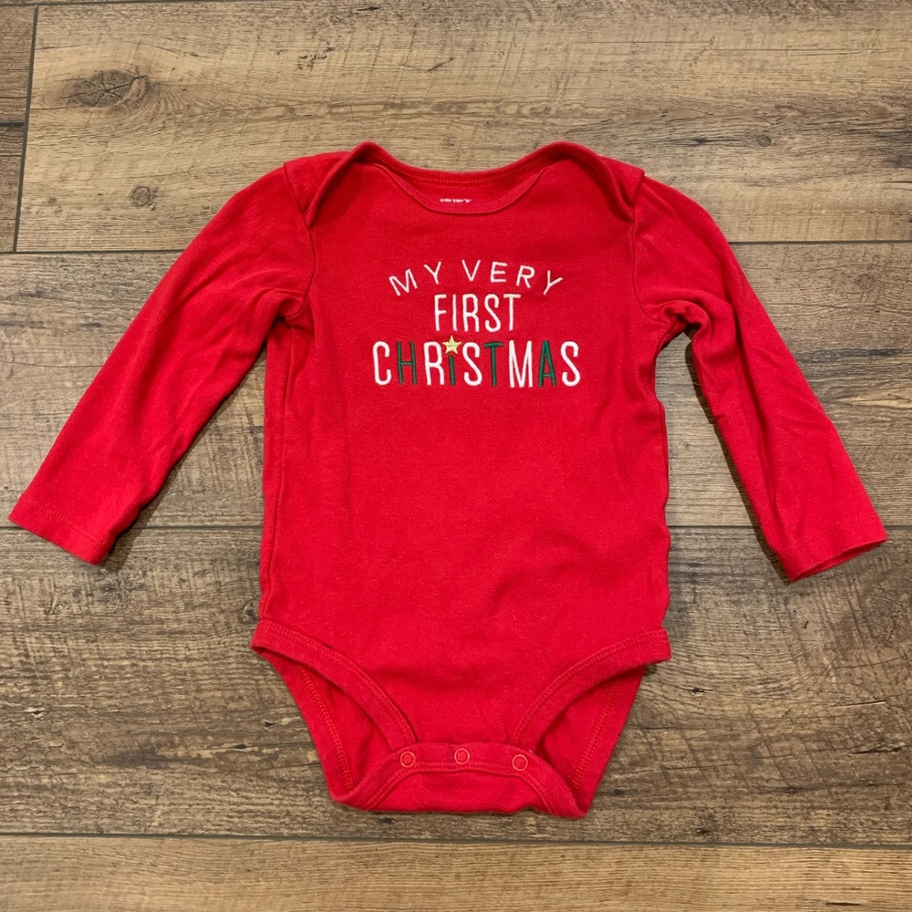 Carter’s First Christmas Onesie, 18 months
